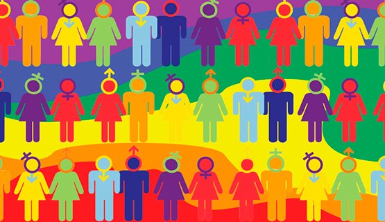 Ilustración que representa a las diversidades
