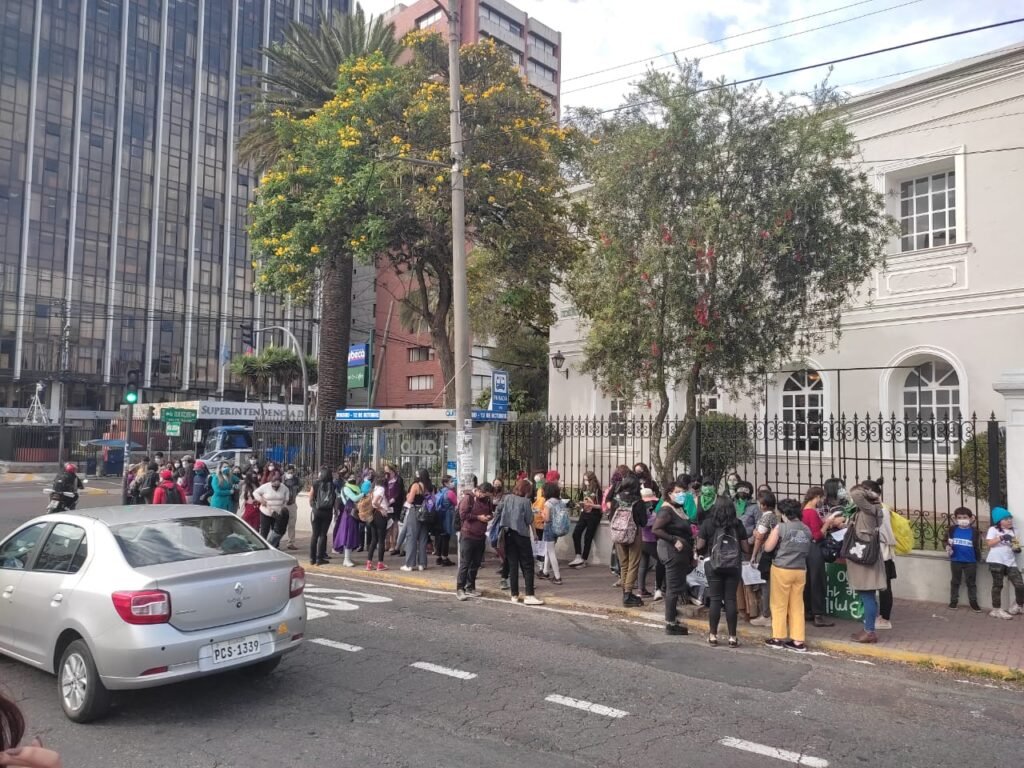 Primeros momentos de la marcha a favor de la legalización del aborto